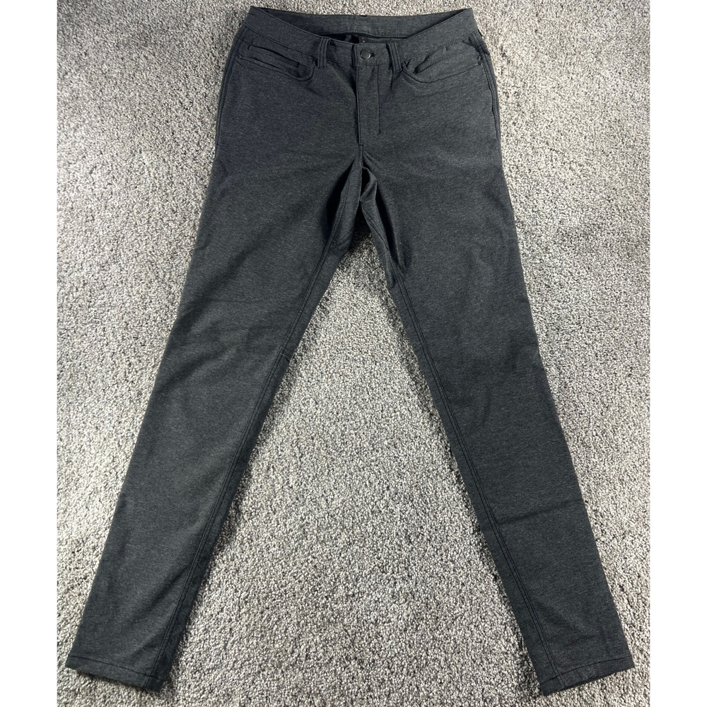 Lululemon ABC Slim Fit Pants Mens 31 Charcoal Grey Heather Five Pocket Trousers
